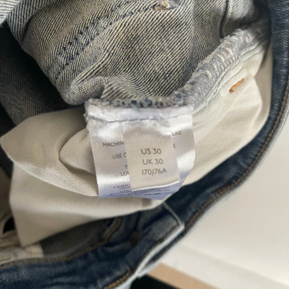 We the Free Sabrina Ripped High Waist Crop Super Skinny Jeans - Size 30 - Picture 6 of 7